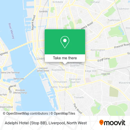Adelphi Hotel (Stop BB), Liverpool map
