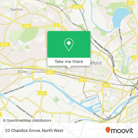 20 Chandos Grove, Salford Salford map