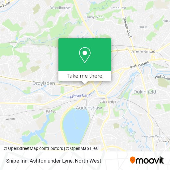 Snipe Inn, Ashton under Lyne map