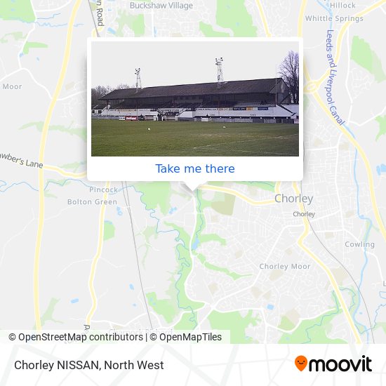 Chorley NISSAN map