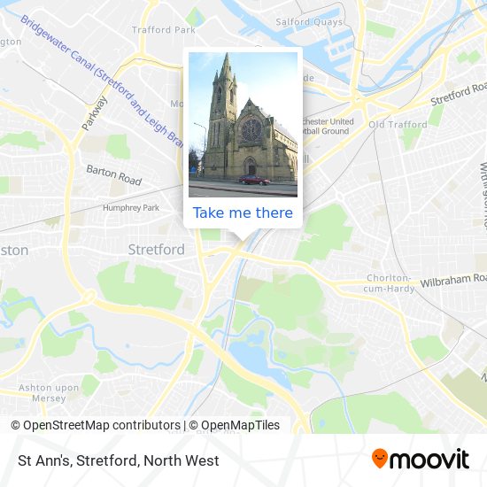 St Ann's, Stretford map