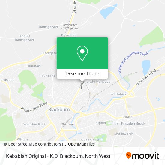 Kebabish Original - K.O. Blackburn map