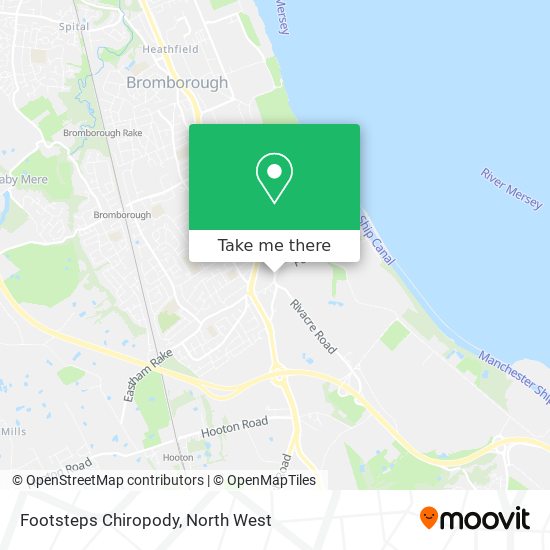 Footsteps Chiropody map