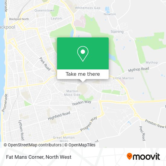 Fat Mans Corner map