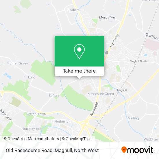 Old Racecourse Road, Maghull map