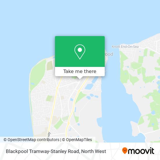 Blackpool Tramway-Stanley Road map
