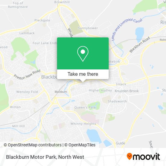 Blackburn Motor Park map