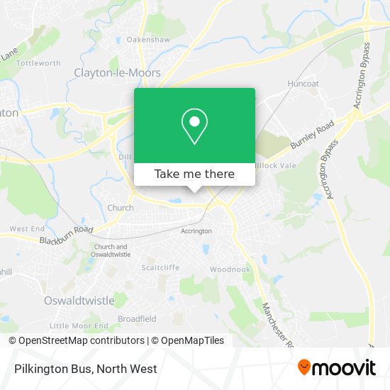Pilkington Bus map