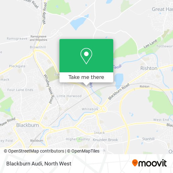 Blackburn Audi map