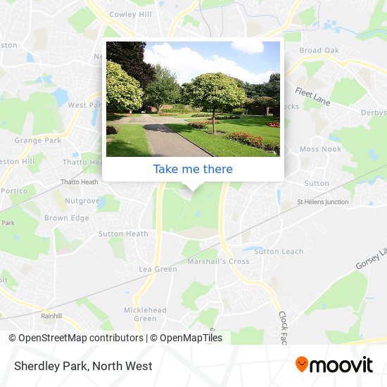 Sherdley Park map