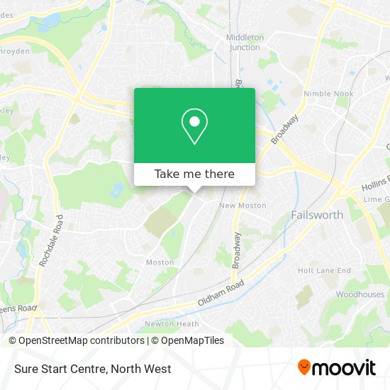 Sure Start Centre map