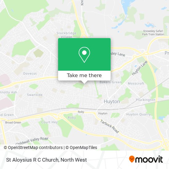 St Aloysius R C Church map