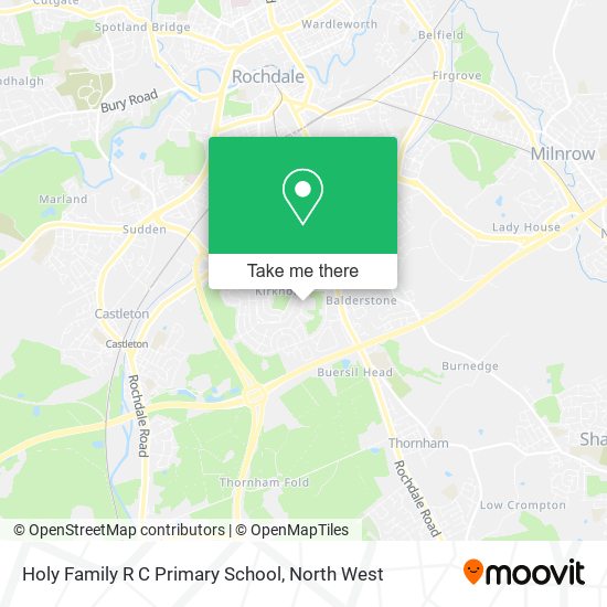 Holy Family R C Primary School map