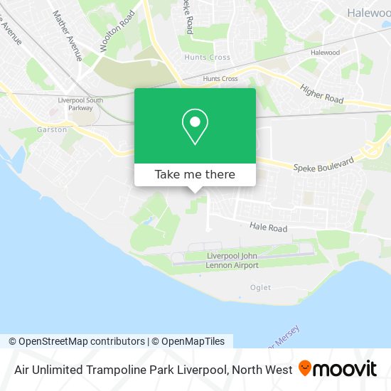 Air Unlimited Trampoline Park Liverpool map