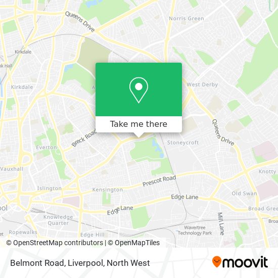 Belmont Road, Liverpool map
