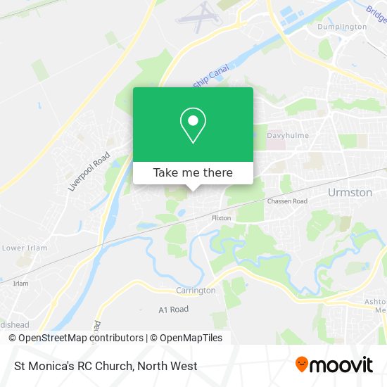 St Monica's RC Church map