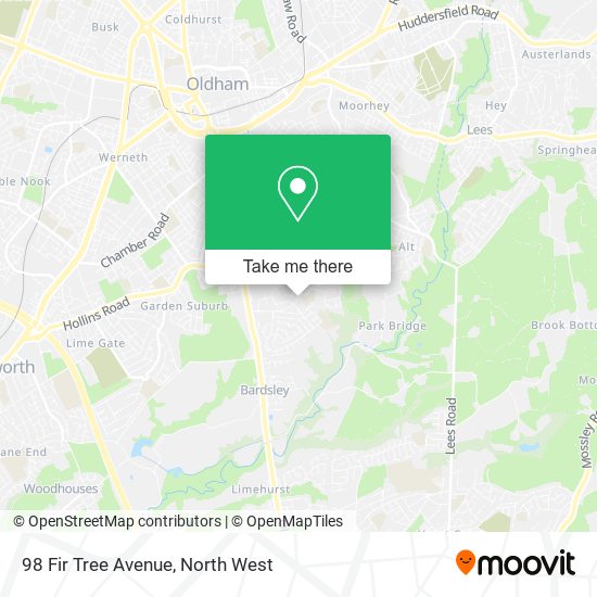 98 Fir Tree Avenue map