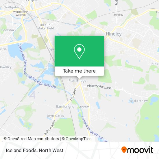 Iceland Foods map