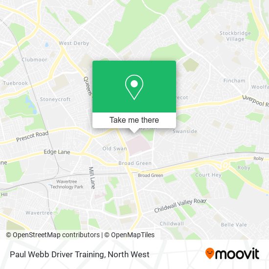 Paul Webb Driver Training map