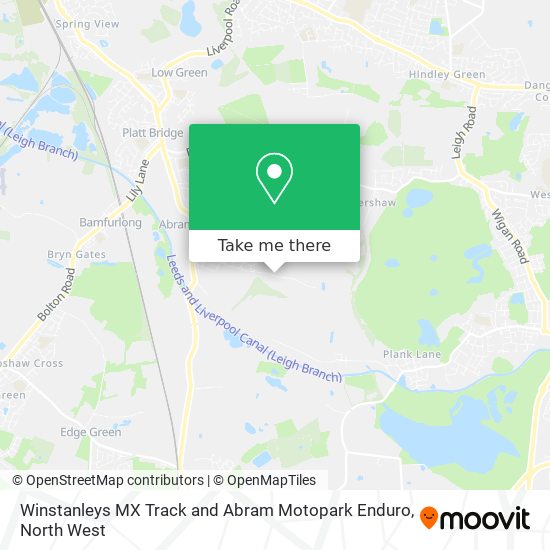 Winstanleys MX Track and Abram Motopark Enduro map