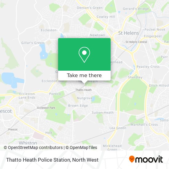 Thatto Heath Police Station map