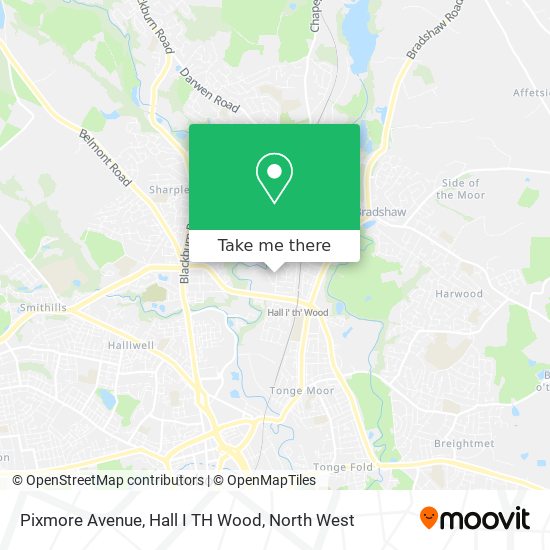 Pixmore Avenue, Hall I TH Wood map