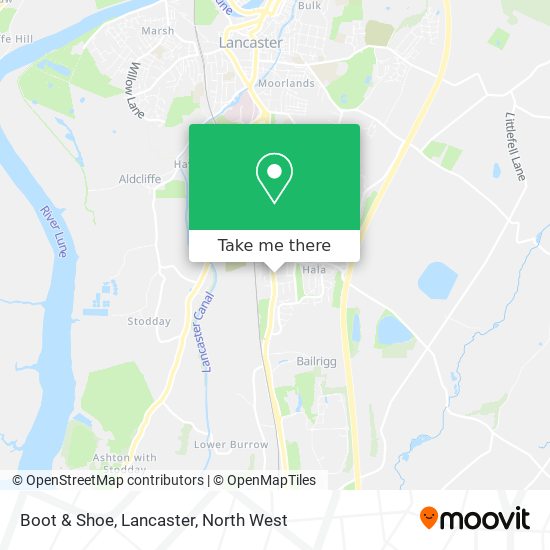 Boot & Shoe, Lancaster map