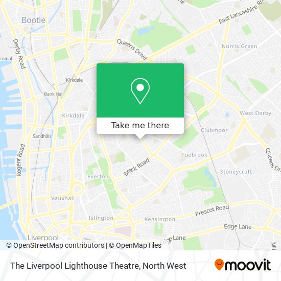 The Liverpool Lighthouse Theatre map