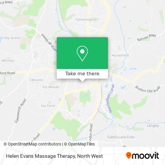 Helen Evans Massage Therapy map