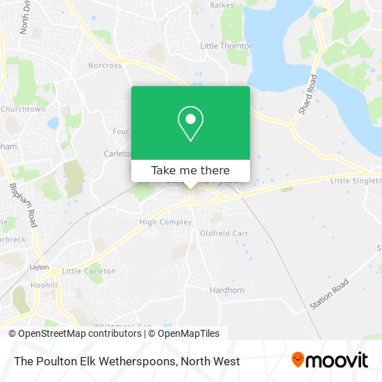The Poulton Elk Wetherspoons map