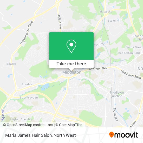 Maria James Hair Salon map