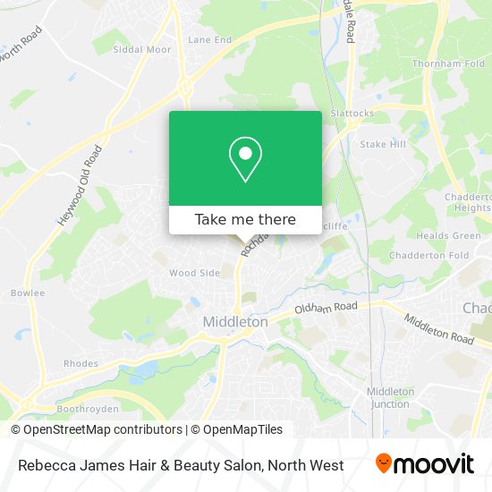 Rebecca James Hair & Beauty Salon map