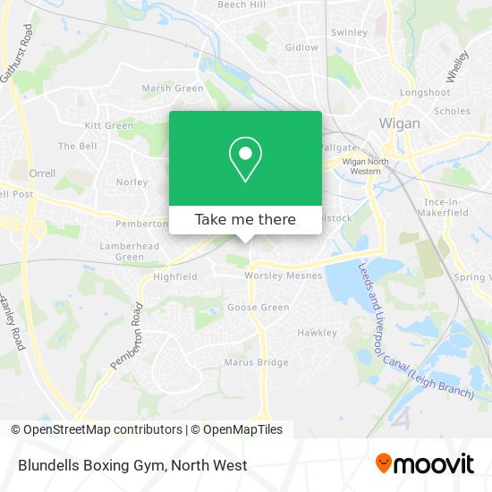 Blundells Boxing Gym map