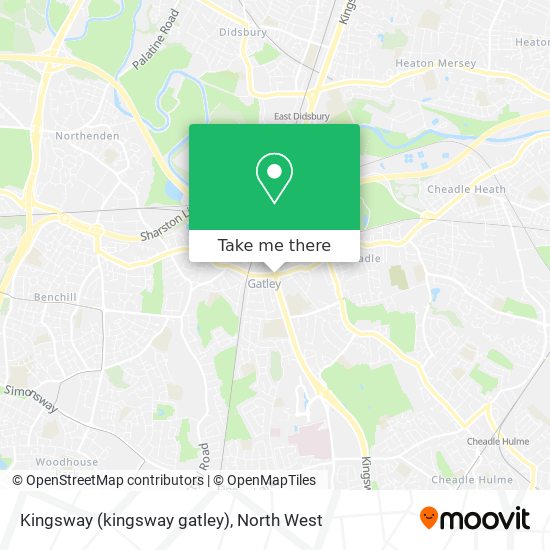 Kingsway (kingsway gatley) map