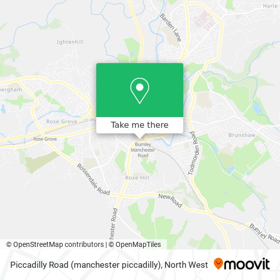 Piccadilly Road (manchester piccadilly) map
