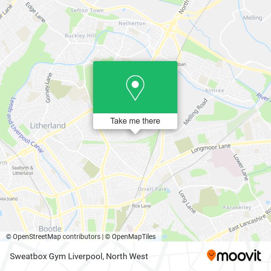 Sweatbox Gym Liverpool map