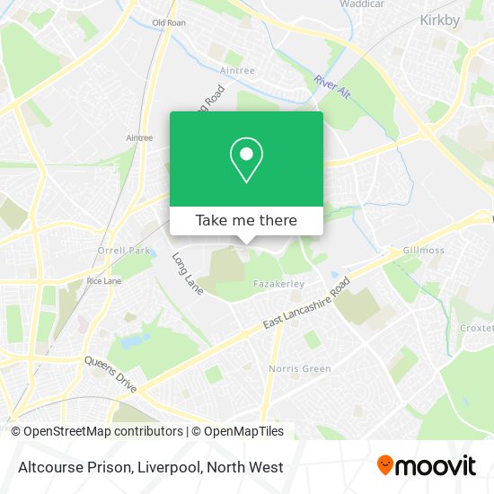 Altcourse Prison, Liverpool map