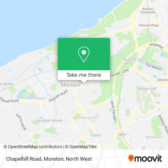Chapelhill Road, Moreton map