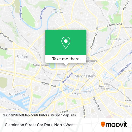 Cleminson Street Car Park map