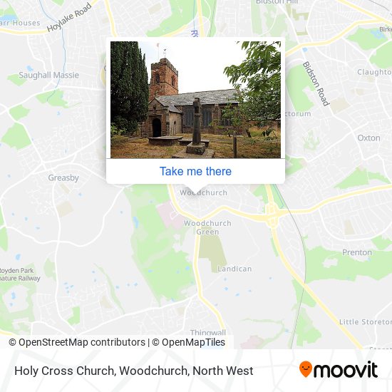 Holy Cross Church, Woodchurch map