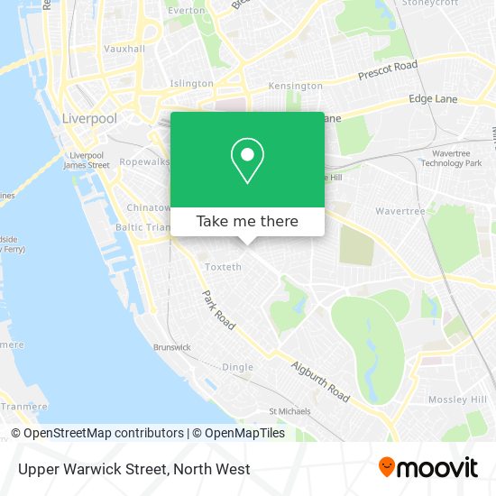 Upper Warwick Street map