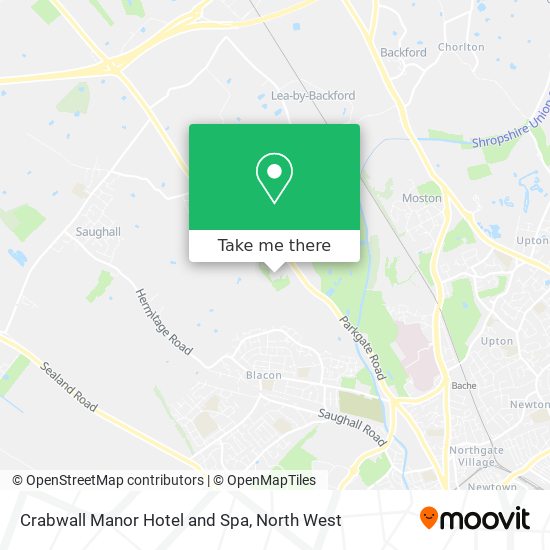 Crabwall Manor Hotel and Spa map