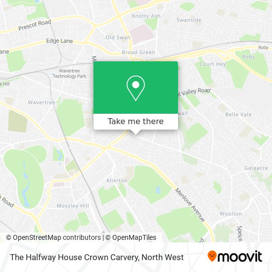 The Halfway House Crown Carvery map