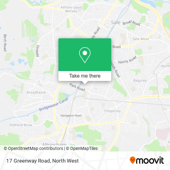 17 Greenway Road map