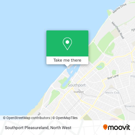 Southport Pleasureland map