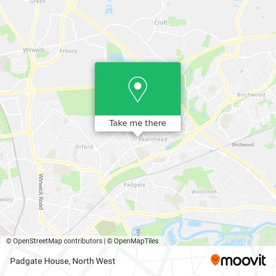 Padgate House map