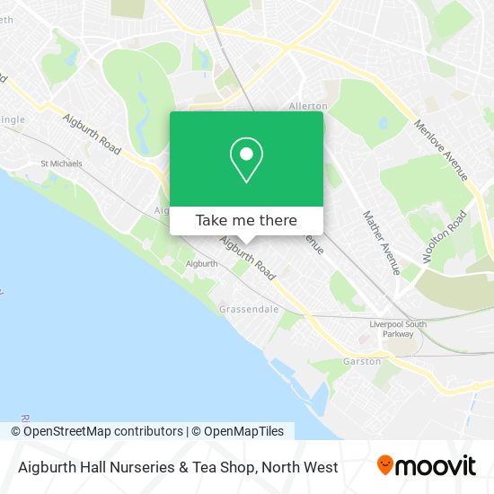 Aigburth Hall Nurseries & Tea Shop map