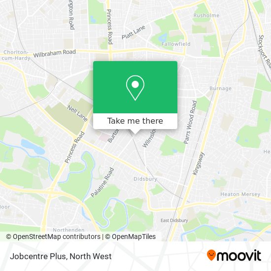 Jobcentre Plus map