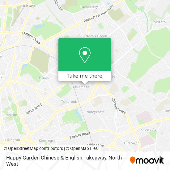 Happy Garden Chinese & English Takeaway map