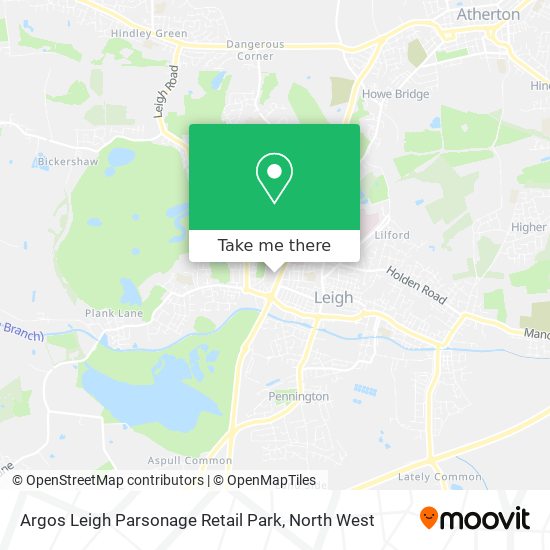Argos Leigh Parsonage Retail Park map